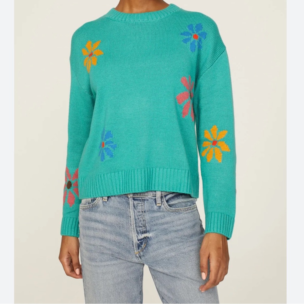 Rails Zoey Intarsia Flower Sweater